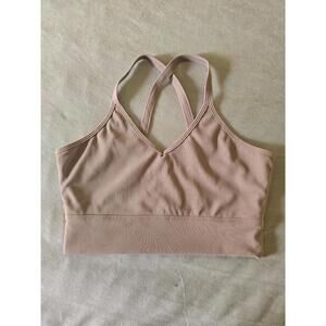 AS Revival Tan Ribbed Sports Bra (L)
